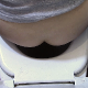 An Italian woman is heard vaping while we get a close view of her ass on a toilet. She pushes and grunts until some hard plops are heard. She wipes her ass and shows us the not-so-dirty TP. Presented in 720P HD. About 4 minutes.
